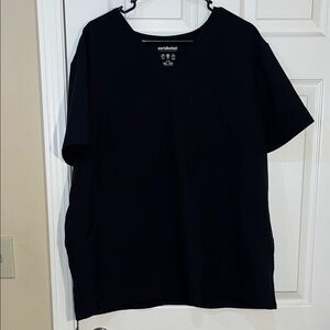 Women’s black scrub top